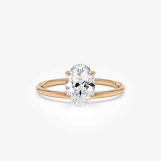 Emerald Pave Engagement Ring – 1 CT Lab Grown Diamond