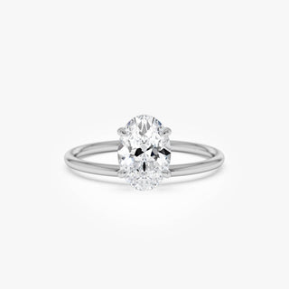 Emerald Pave Engagement Ring – 1 CT Lab Grown Diamond