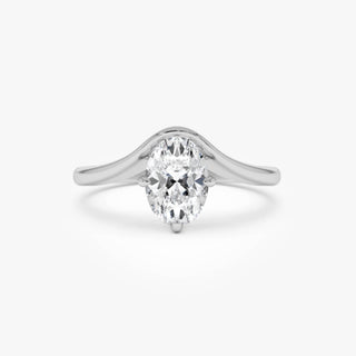 Emerald Pave Engagement Ring – 1 CT Lab Grown Diamond