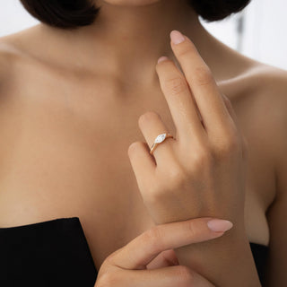 Emerald Pave Engagement Ring – 1 CT Lab Grown Diamond