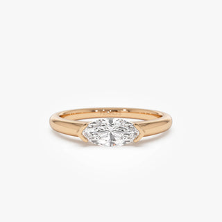Emerald Pave Engagement Ring – 1 CT Lab Grown Diamond
