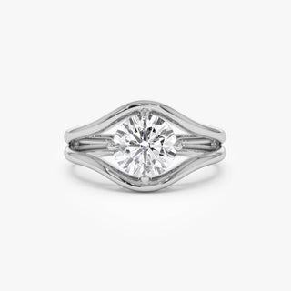Emerald Pave Engagement Ring – 1 CT Lab Grown Diamond
