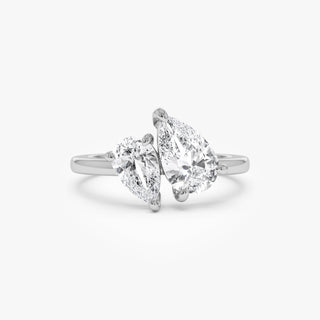 Emerald Pave Engagement Ring – 1 CT Lab Grown Diamond