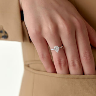Emerald Pave Engagement Ring – 1 CT Lab Grown Diamond