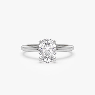 Emerald Pave Engagement Ring – 1 CT Lab Grown Diamond