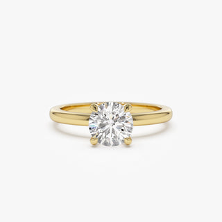 Emerald Pave Engagement Ring – 1 CT Lab Grown Diamond