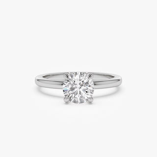 Emerald Pave Engagement Ring – 1 CT Lab Grown Diamond