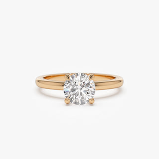 Emerald Pave Engagement Ring – 1 CT Lab Grown Diamond