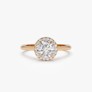 Emerald Pave Engagement Ring – 1 CT Lab Grown Diamond