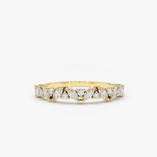 2.78 TCW Marquise Diamond Full Eternity DEF/VVS Lab Grown Wedding Band