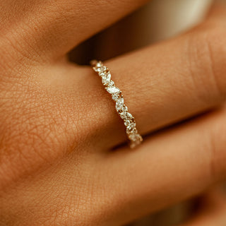 2.78 TCW Marquise Diamond Full Eternity DEF/VVS Lab Grown Wedding Band