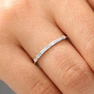 2.78 TCW Marquise Diamond Full Eternity DEF/VVS Lab Grown Wedding Band