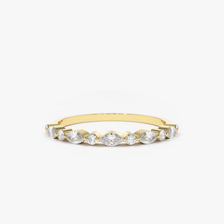 2.78 TCW Marquise Diamond Full Eternity DEF/VVS Lab Grown Wedding Band