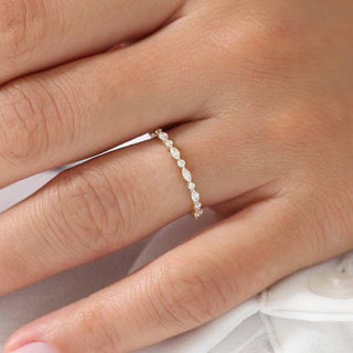 2.78 TCW Marquise Diamond Full Eternity DEF/VVS Lab Grown Wedding Band
