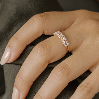 2.78 TCW Marquise Diamond Full Eternity DEF/VVS Lab Grown Wedding Band