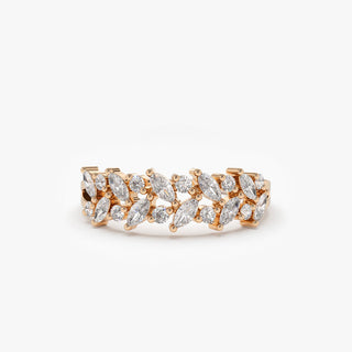 2.78 TCW Marquise Diamond Full Eternity DEF/VVS Lab Grown Wedding Band