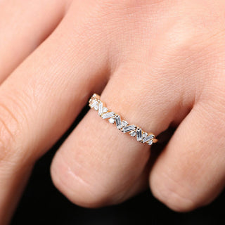 2.78 TCW Marquise Diamond Full Eternity DEF/VVS Lab Grown Wedding Band