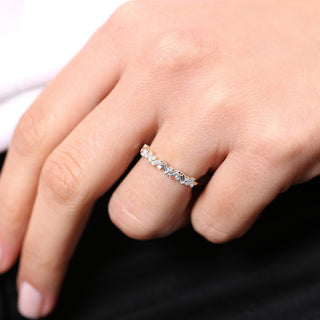 2.78 TCW Marquise Diamond Full Eternity DEF/VVS Lab Grown Wedding Band
