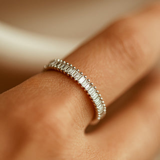 2.78 TCW Marquise Diamond Full Eternity DEF/VVS Lab Grown Wedding Band