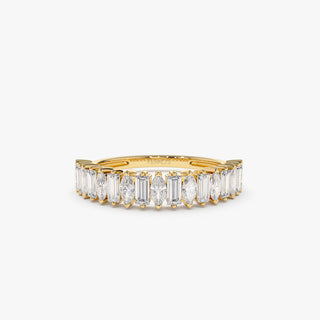2.78 TCW Marquise Diamond Full Eternity DEF/VVS Lab Grown Wedding Band