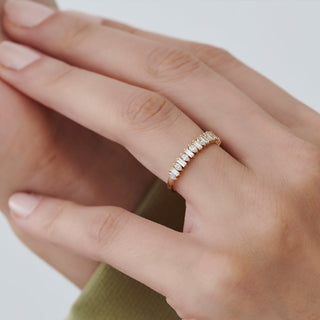 2.78 TCW Marquise Diamond Full Eternity DEF/VVS Lab Grown Wedding Band