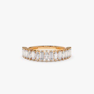 2.78 TCW Marquise Diamond Full Eternity DEF/VVS Lab Grown Wedding Band