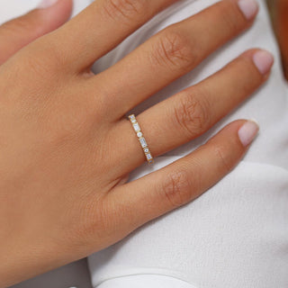 2.78 TCW Marquise Diamond Full Eternity DEF/VVS Lab Grown Wedding Band