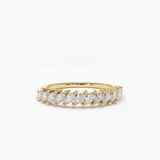 2.78 TCW Marquise Diamond Full Eternity DEF/VVS Lab Grown Wedding Band