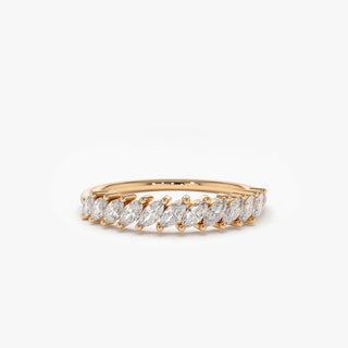 2.78 TCW Marquise Diamond Full Eternity DEF/VVS Lab Grown Wedding Band