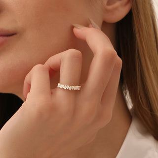 2.78 TCW Marquise Diamond Full Eternity DEF/VVS Lab Grown Wedding Band