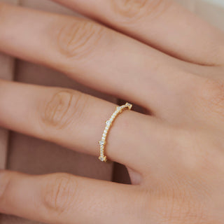 2.78 TCW Marquise Diamond Full Eternity DEF/VVS Lab Grown Wedding Band