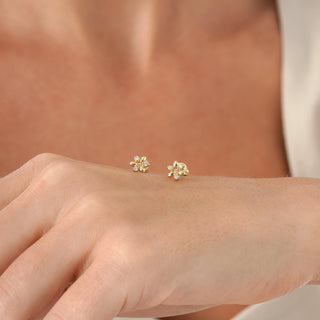 1.0 CT Round Bezel Solitaire Lab Grown Diamond Earrings