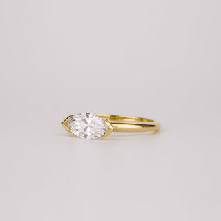 2 CT Emerald Pave Moissanite Engagement Ring