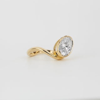 2 CT Emerald Pave Moissanite Engagement Ring