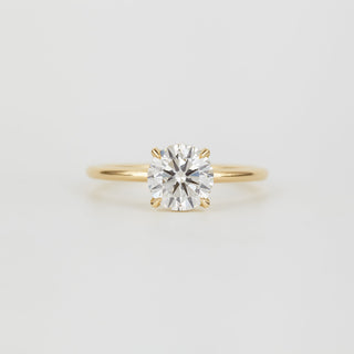 2 CT Emerald Pave Moissanite Engagement Ring