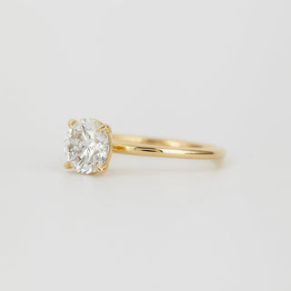 2 CT Emerald Pave Moissanite Engagement Ring