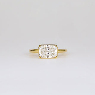 2 CT Emerald Pave Moissanite Engagement Ring