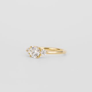 2 CT Emerald Pave Moissanite Engagement Ring