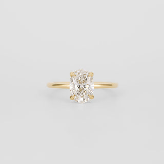 2 CT Emerald Pave Moissanite Engagement Ring