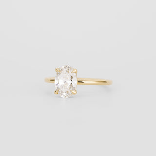 2 CT Emerald Pave Moissanite Engagement Ring