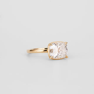 2 CT Emerald Pave Moissanite Engagement Ring