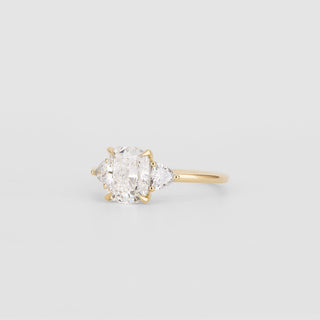 2 CT Emerald Pave Moissanite Engagement Ring