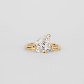 2 CT Emerald Pave Moissanite Engagement Ring