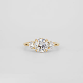 2 CT Emerald Pave Moissanite Engagement Ring