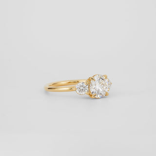 2 CT Emerald Pave Moissanite Engagement Ring