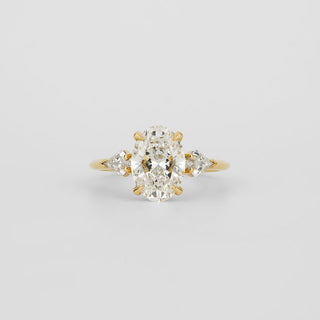 2 CT Emerald Pave Moissanite Engagement Ring