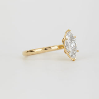 2 CT Emerald Pave Moissanite Engagement Ring