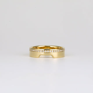 0.35 TCW Round Diamond Curved Pave DEF/VVS Lab Grown Wedding Band