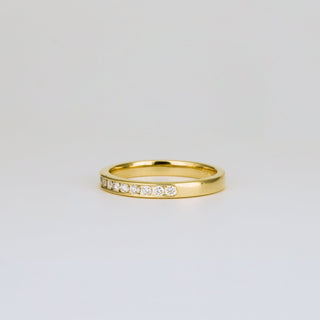 0.35 TCW Round Diamond Curved Pave DEF/VVS Lab Grown Wedding Band