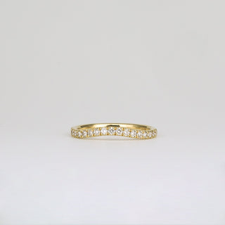 0.35 TCW Round Diamond Curved Pave DEF/VVS Lab Grown Wedding Band